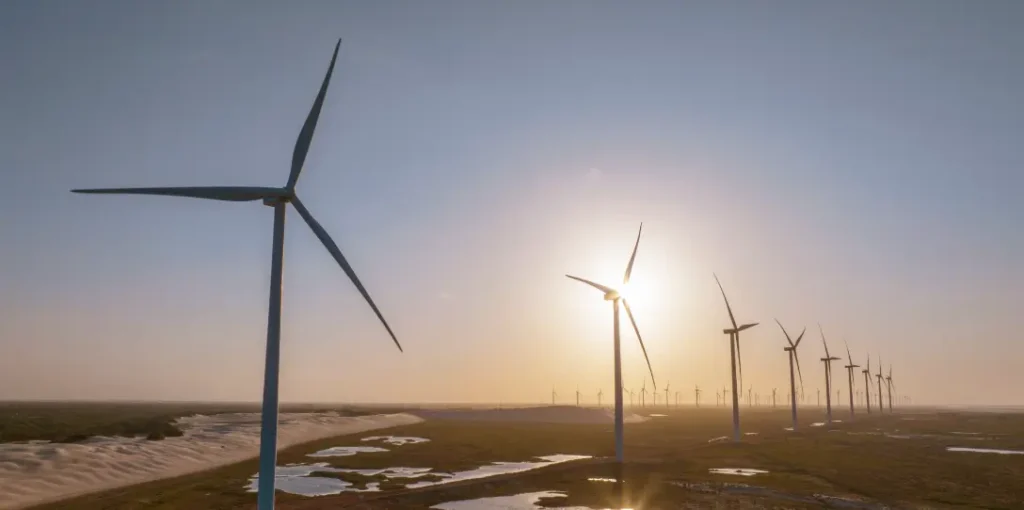 Guia completo sobre energia eólica: geração, funcionamento offshore, vantagens e cenário atual no Brasil e no mundo. Parque brasileiro de energia eólica